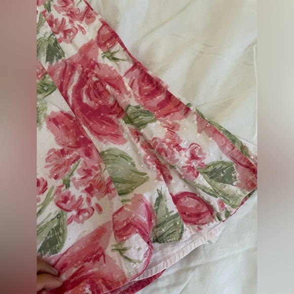 Jm collection rosy pleated Swiss dot skirt - Picture 3 of 5